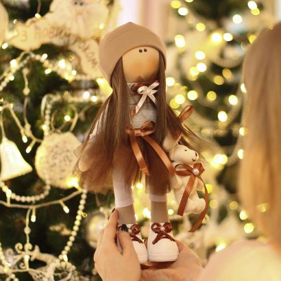 Красивые текстильные куклы пара