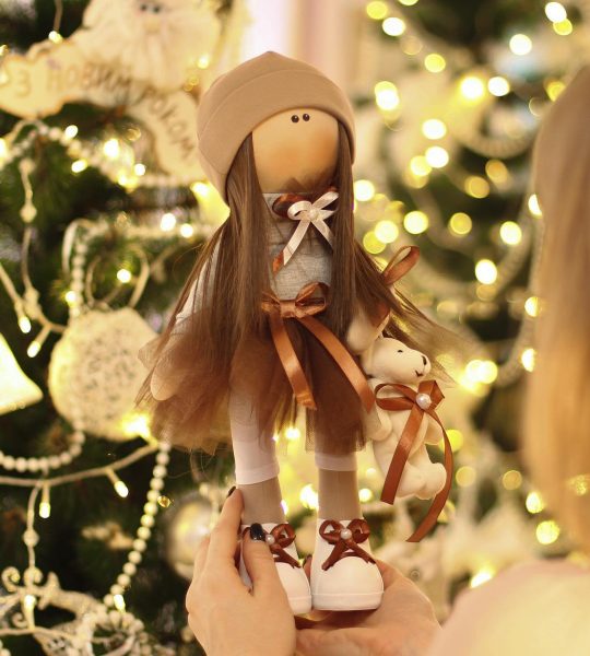 Красивые текстильные куклы пара