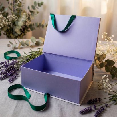 Подарункова коробка для одягу, солодощів, пляшок крокуси