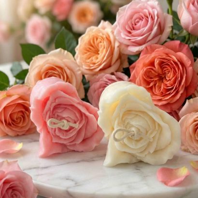 Набір свічок сердечок квіток троянд валентинок, 2 шт