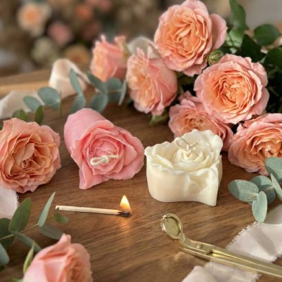 Набір свічок сердечок квіток троянд валентинок, 2 шт