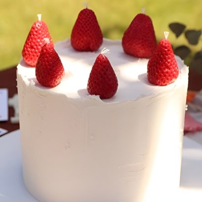 Набір свічок ягідки вишень бджолиний віск, 3 шт!