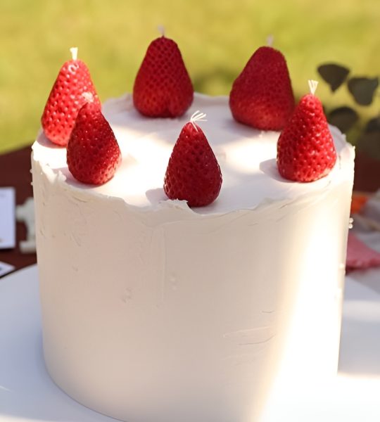 Набір свічок ягідки вишень бджолиний віск, 3 шт!