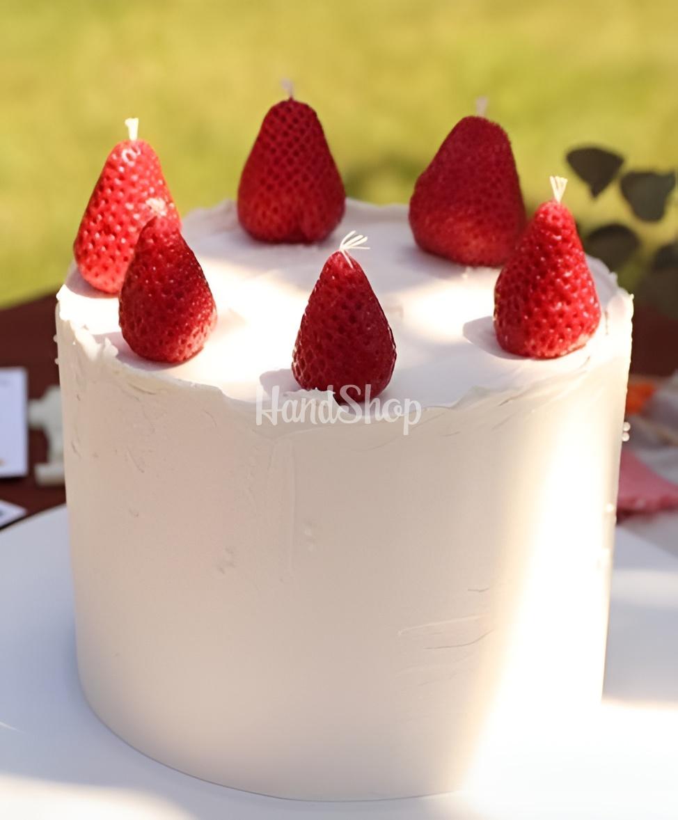 Набір свічок ягідки вишень бджолиний віск, 3 шт! Набір свічок ягідки вишень бджолиний віск, 3 шт!