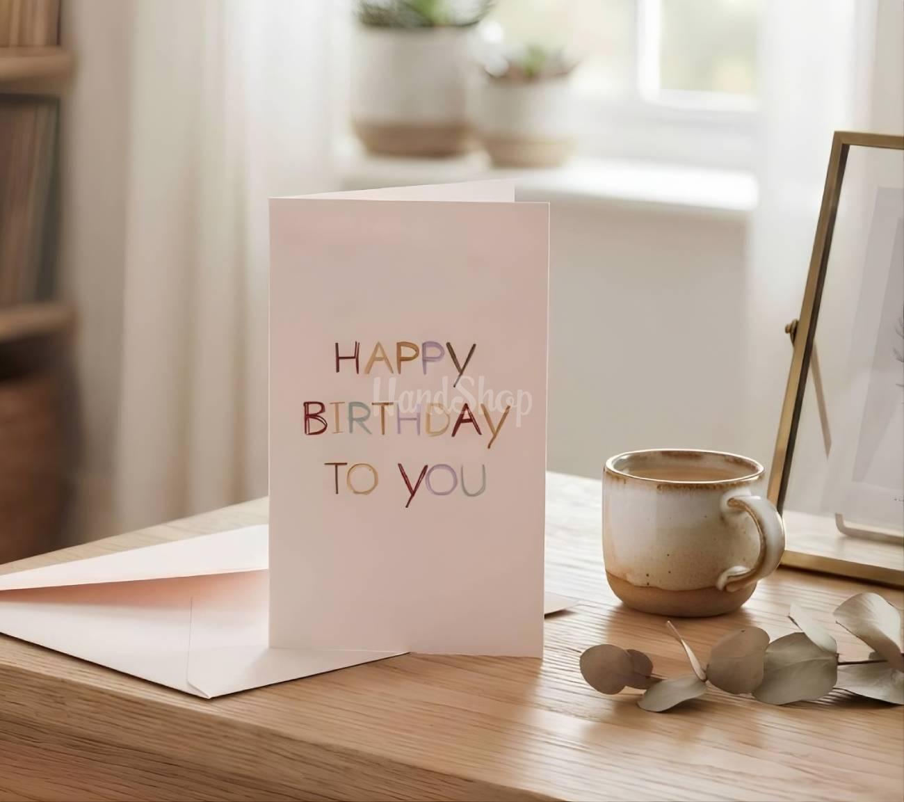Вітальний святковий конверт HAPPY BIRTHDAY TO YOU Вітальний святковий конверт HAPPY BIRTHDAY TO YOU