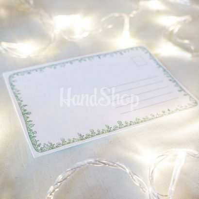 Хендмейд открытка с птичками на новый год