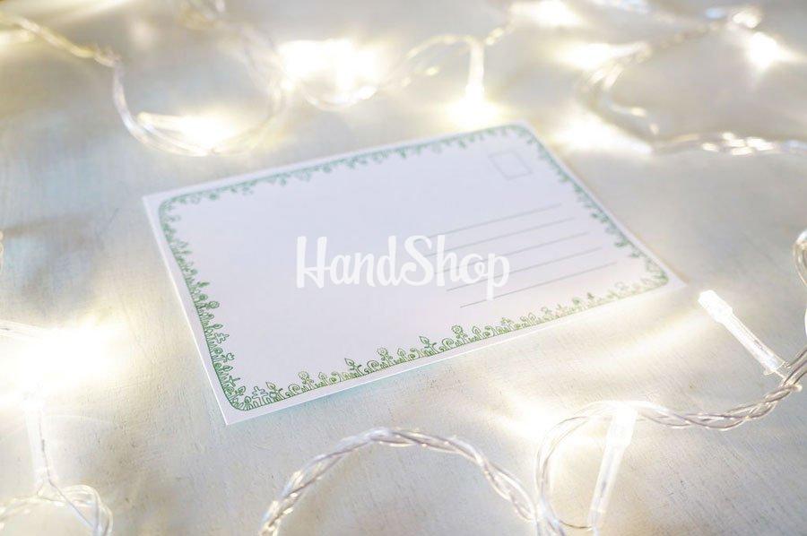 Хендмейд открытка с птичками на новый год Хендмейд открытка с птичками на новый год