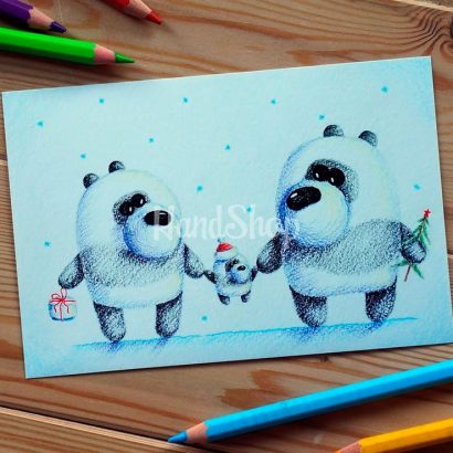 Красивая открытка с новым годом 2023 семья