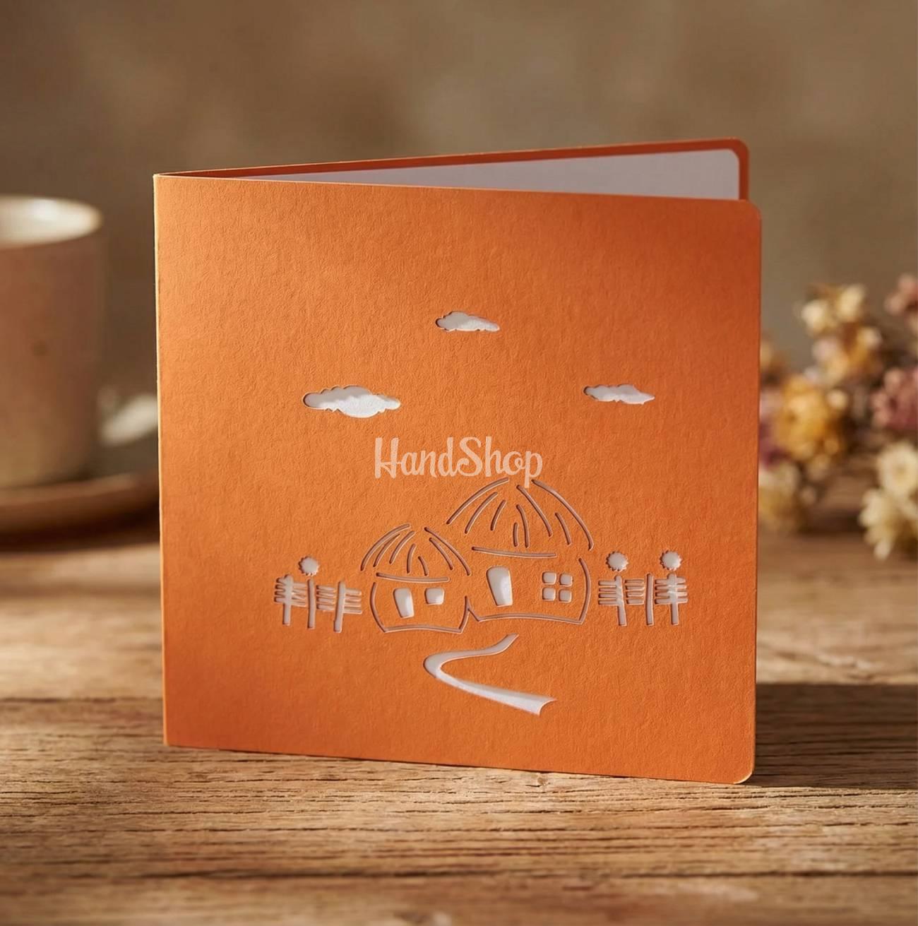 Красива авторська 3D листівка млин квіти соняшники Красива авторська 3D листівка млин квіти соняшники