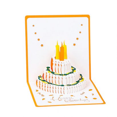 3d открытка торт Happy Birthday