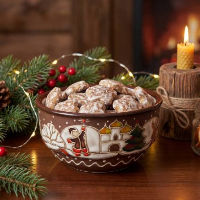 ceramic bowl Christmas