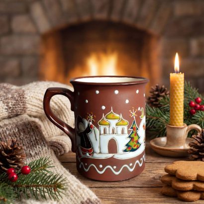 Чашка + Миска Святий вечір 2026 ручний розпис, кераміка