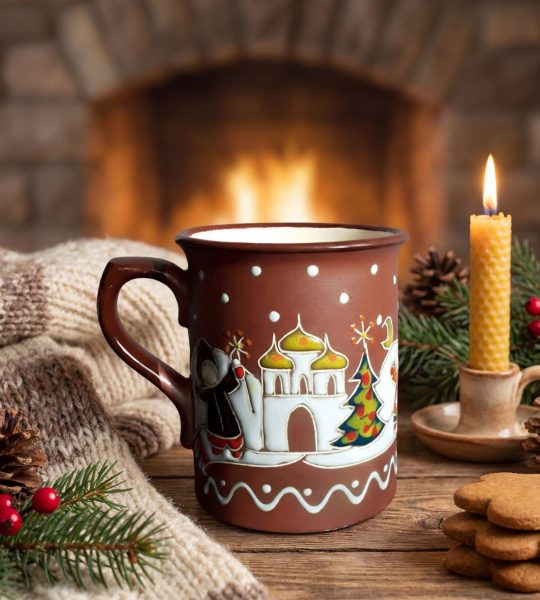 Чашка сувенірна Святий вечір 2026 ручний розпис, кераміка