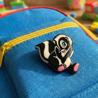 children's brooch with a squirrel