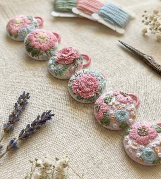 Резинки для волосся квіти троянди, 2 шт (на вибір!)