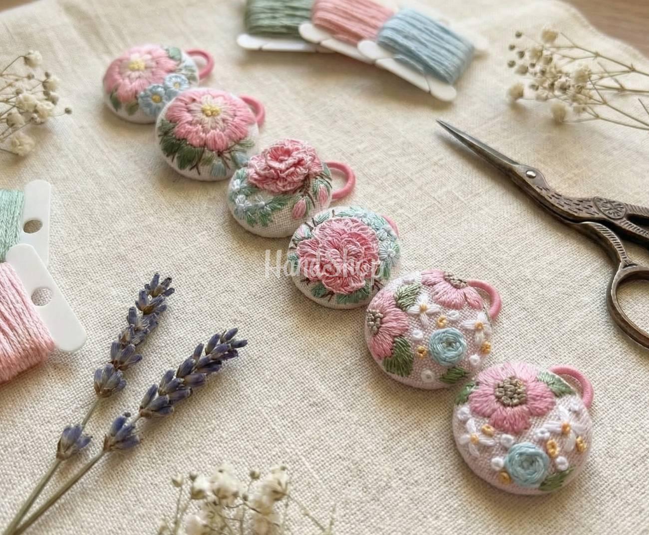 Резинки для волосся квіти троянди, 2 шт (на вибір!) Резинки для волосся квіти троянди, 2 шт (на вибір!)