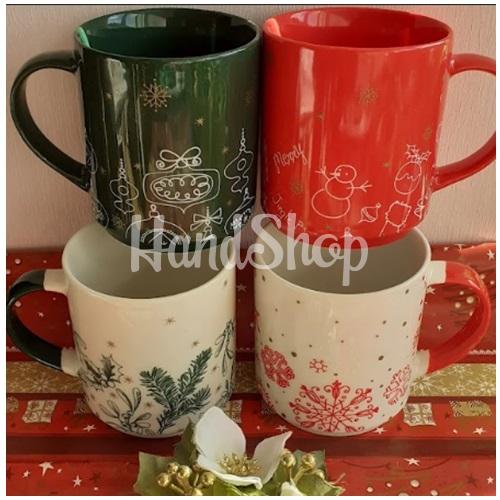 Сувенірний набір порцелянових чашок Різдво 2024, 4 шт Сувенірний набір порцелянових чашок Різдво 2024, 4 шт