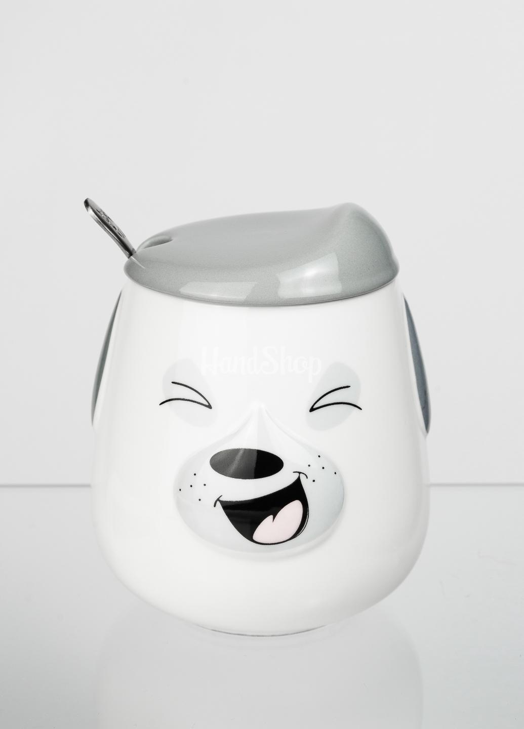 Кружка с крышкой и ложкой керамика сувенир Кружка с крышкой и ложкой керамика сувенир