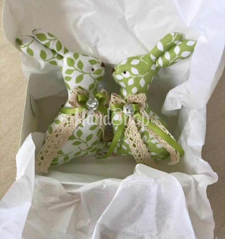 Пара пасхальные зайчики игрушки декоративные Пара пасхальные зайчики игрушки декоративные