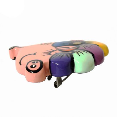 Украшения из дерева детская брошка свинка