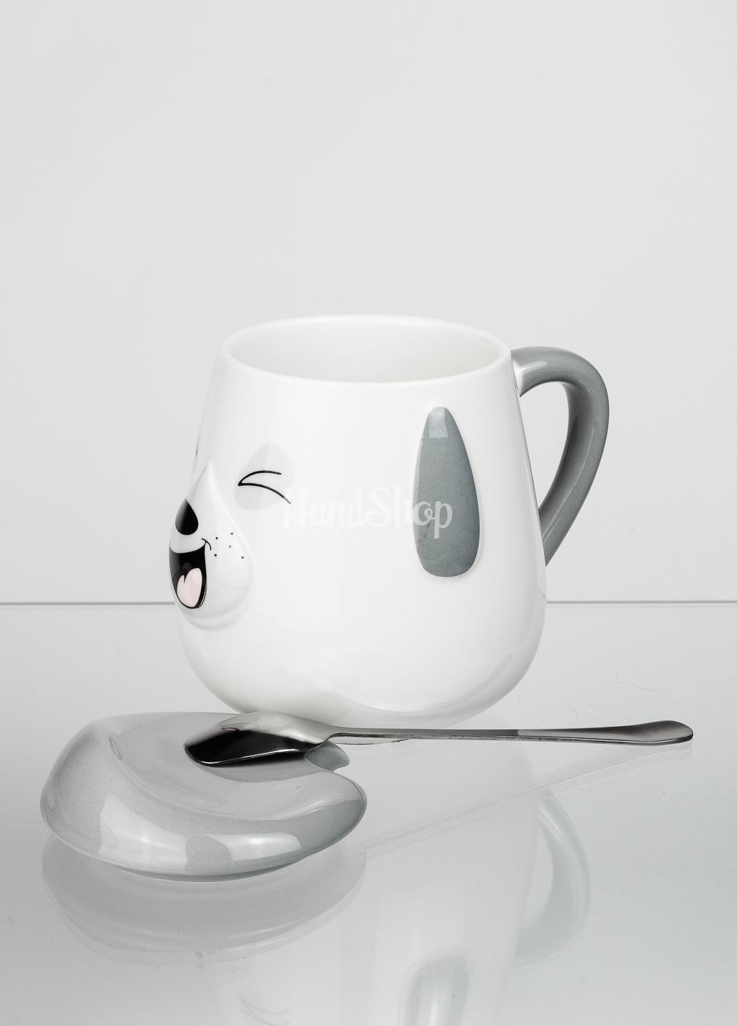 Кружка с крышкой и ложкой новогодняя 2022 Кружка с крышкой и ложкой новогодняя 2022