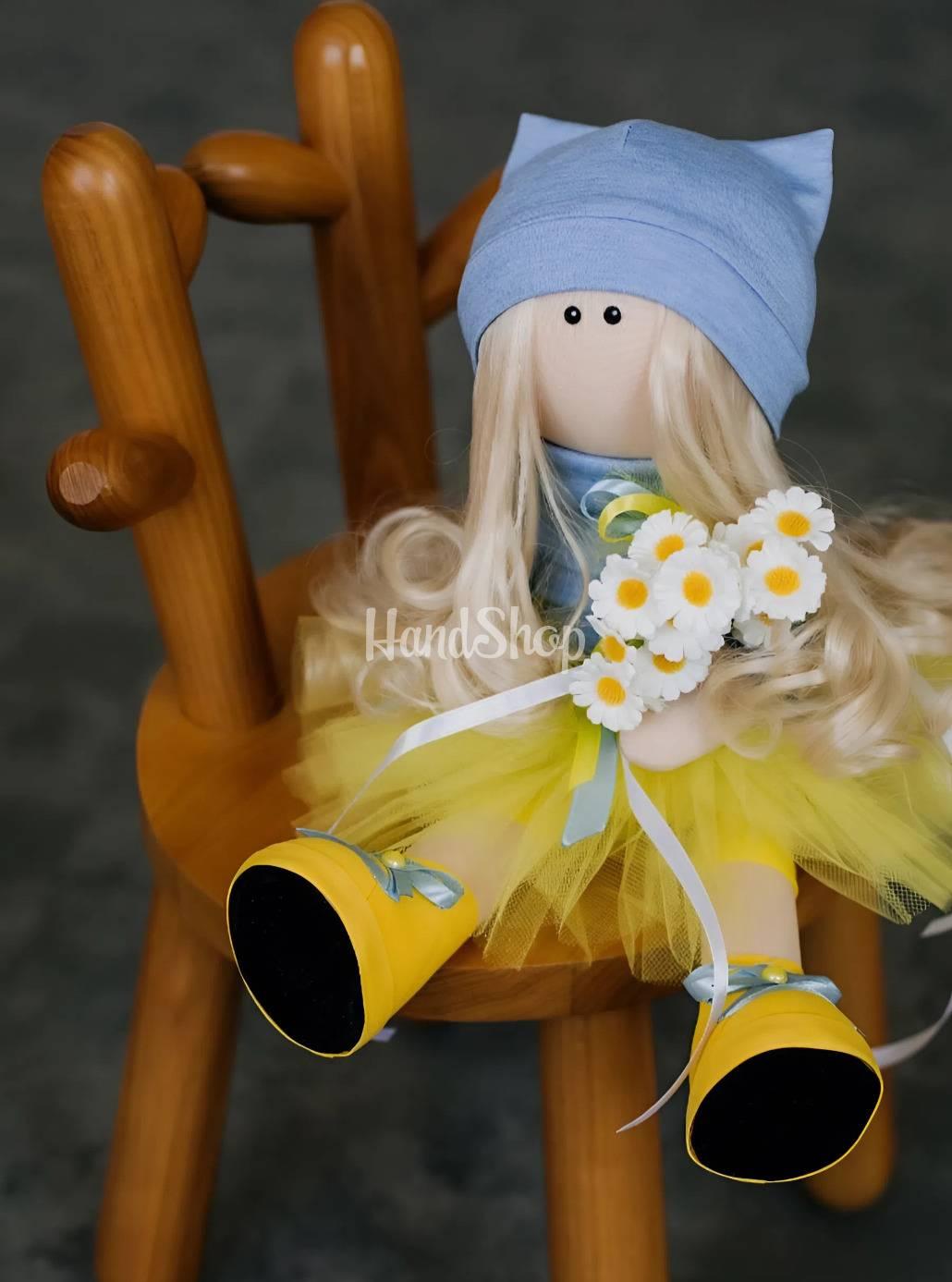 Лялька україночка тільда з ромашками сувенір Ukraine Лялька україночка тільда з ромашками сувенір Ukraine