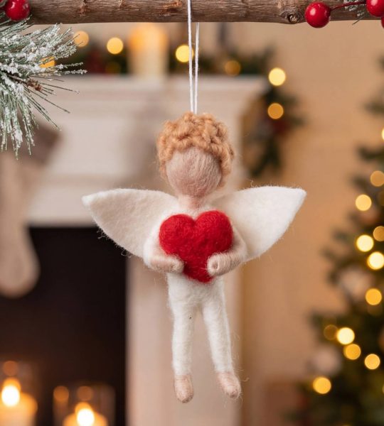 Лялька із вовни хлопчик валентин ангел підвіска 2026