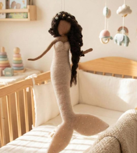 Сувенірна лялька підвіска казкова русалонька принцеса