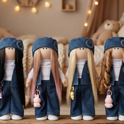 Ігрова лялька тільда з іграшкою Labubu (Лабубу) на вибір!