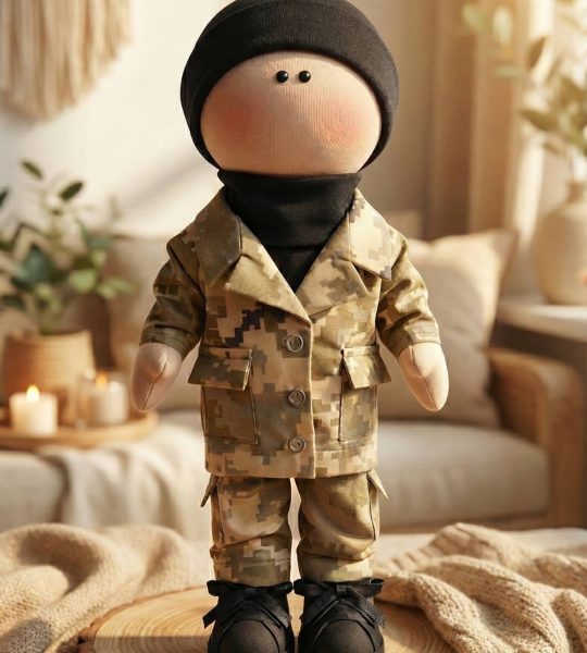 Велика авторська лялька ВІЙСЬКОВИЙ захисник Ukraine 1 шт!