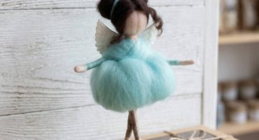 Незабутній подарунок на випускний: сувенірна лялька ангел у бірюзовій сукні - символ надії та світла