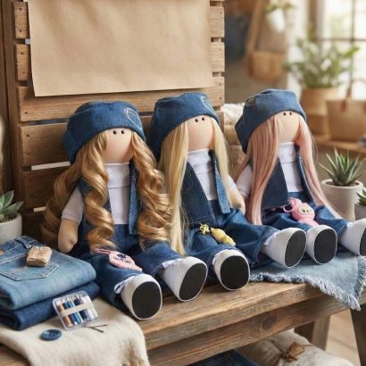 Ігрова лялька тільда з іграшкою Labubu (Лабубу) на вибір!