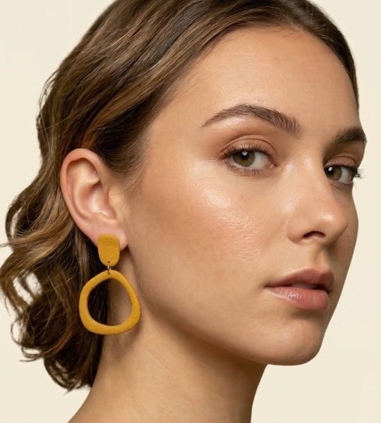 Авторські геометричні сережки з полімерної глини (на вибір)