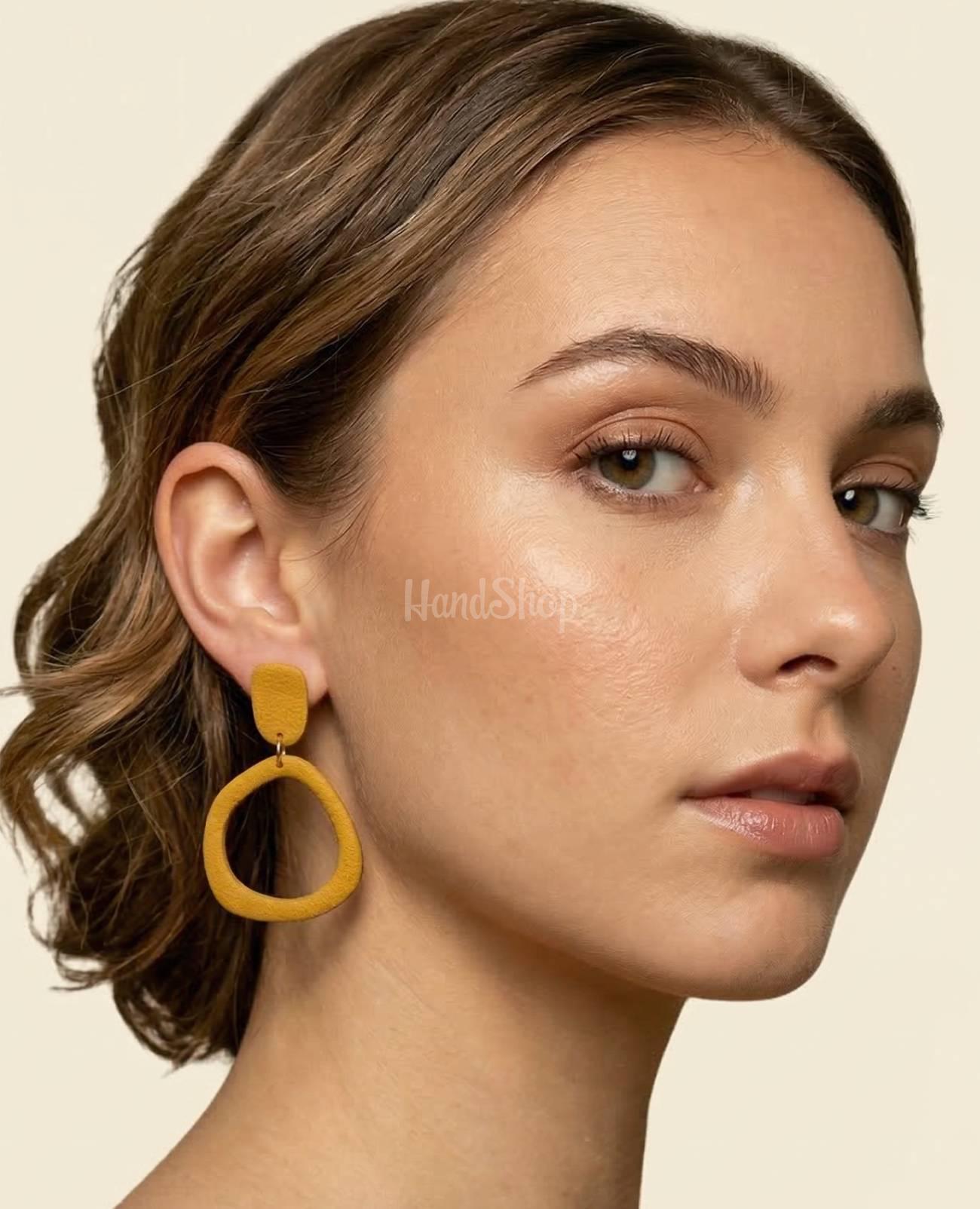 Авторські геометричні сережки з полімерної глини (на вибір) Авторські геометричні сережки з полімерної глини (на вибір)