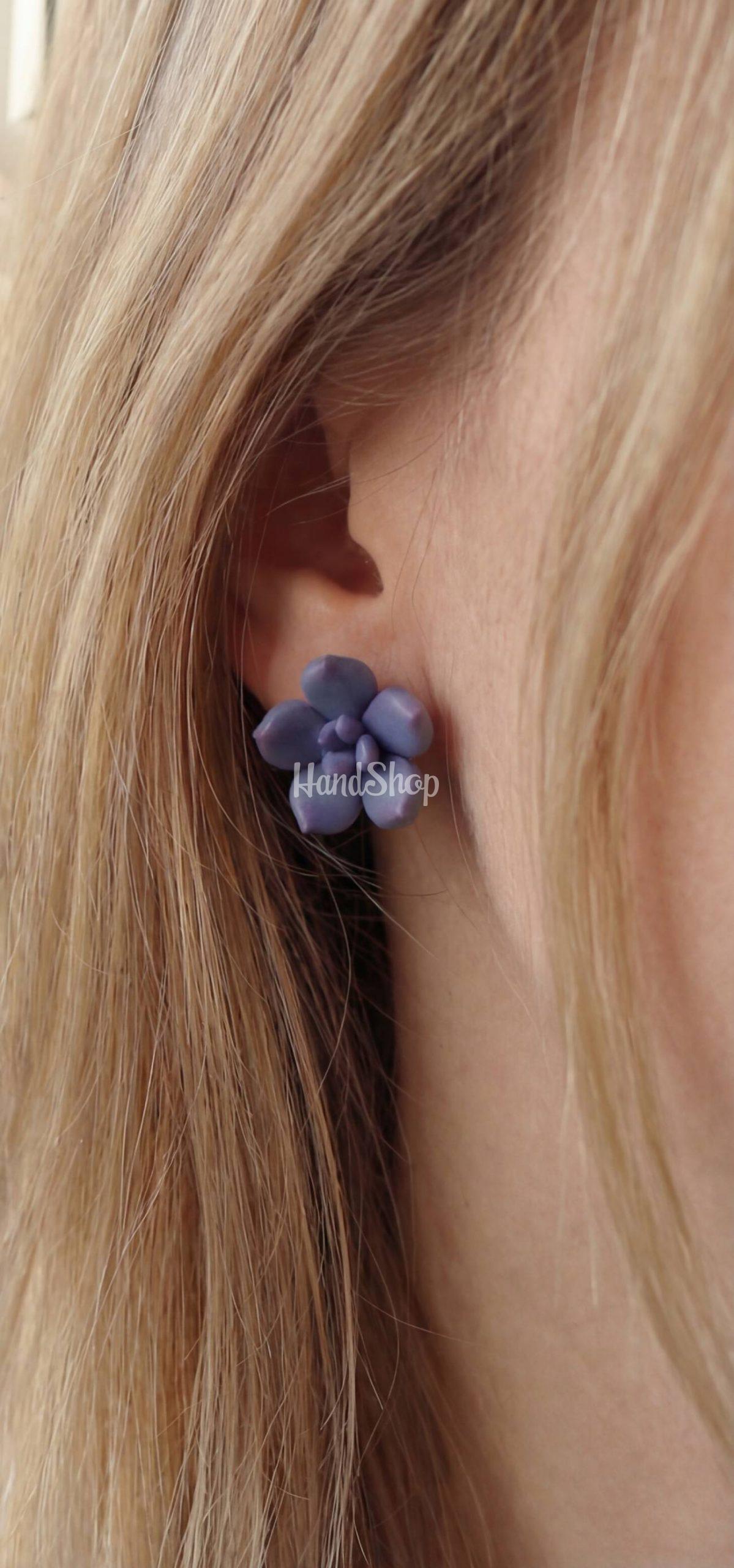 Cережки гвоздики сукуленти квіти полімерна глина (на вибір!) Cережки гвоздики сукуленти квіти полімерна глина (на вибір!)