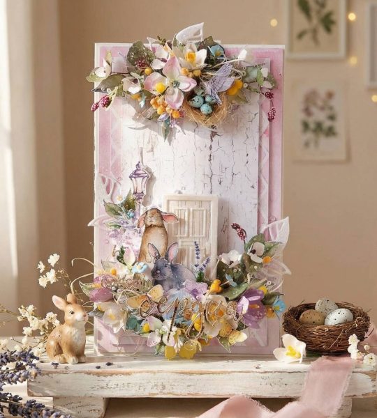 Листівка конверт для грошей долари/євро Великдень 2026