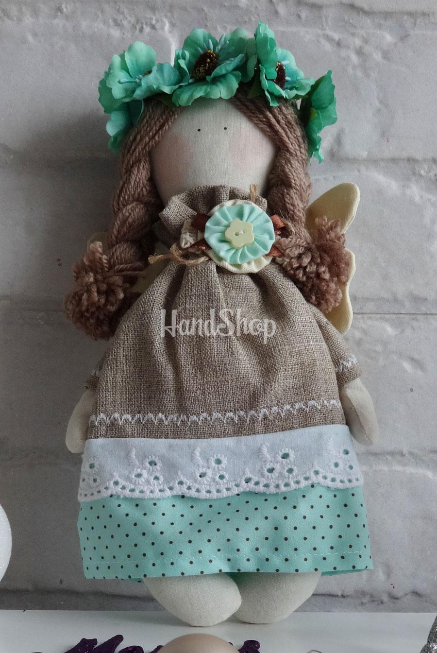 Авторская интерьерная кукла из мешковины ангел Авторская интерьерная кукла из мешковины ангел