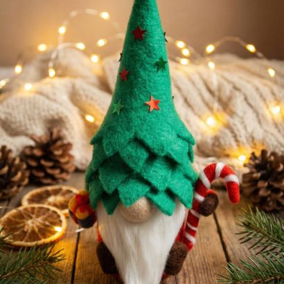 Сувенірний новорічний гном іграшка ялинка Різдво 2026