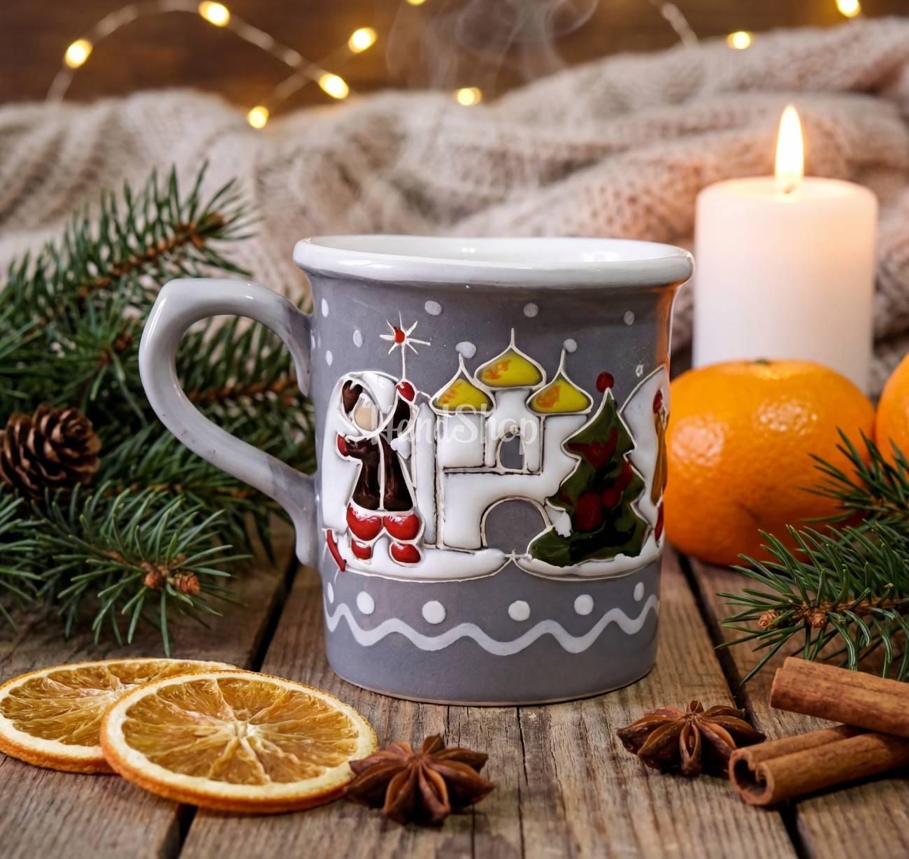 Набір Чашка+Миска Різдво 2026 ручний розпис, кераміка Набір Чашка+Миска Різдво 2026 ручний розпис, кераміка