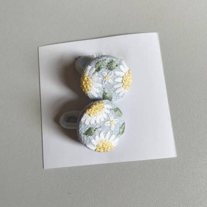 Дитячі резинки для волосся польові квіти ромашки, 2 шт