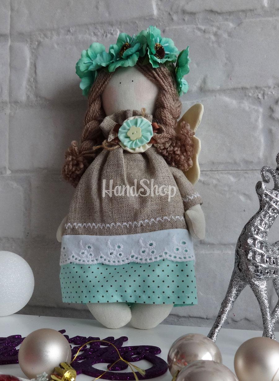 Авторская интерьерная кукла из мешковины ангел Авторская интерьерная кукла из мешковины ангел