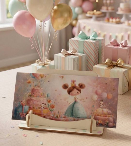 Дитячий конверт для грошей для дівчинки на день народження