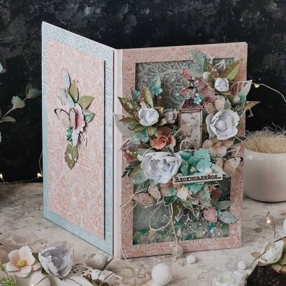 Объемная открытка конверт для денег