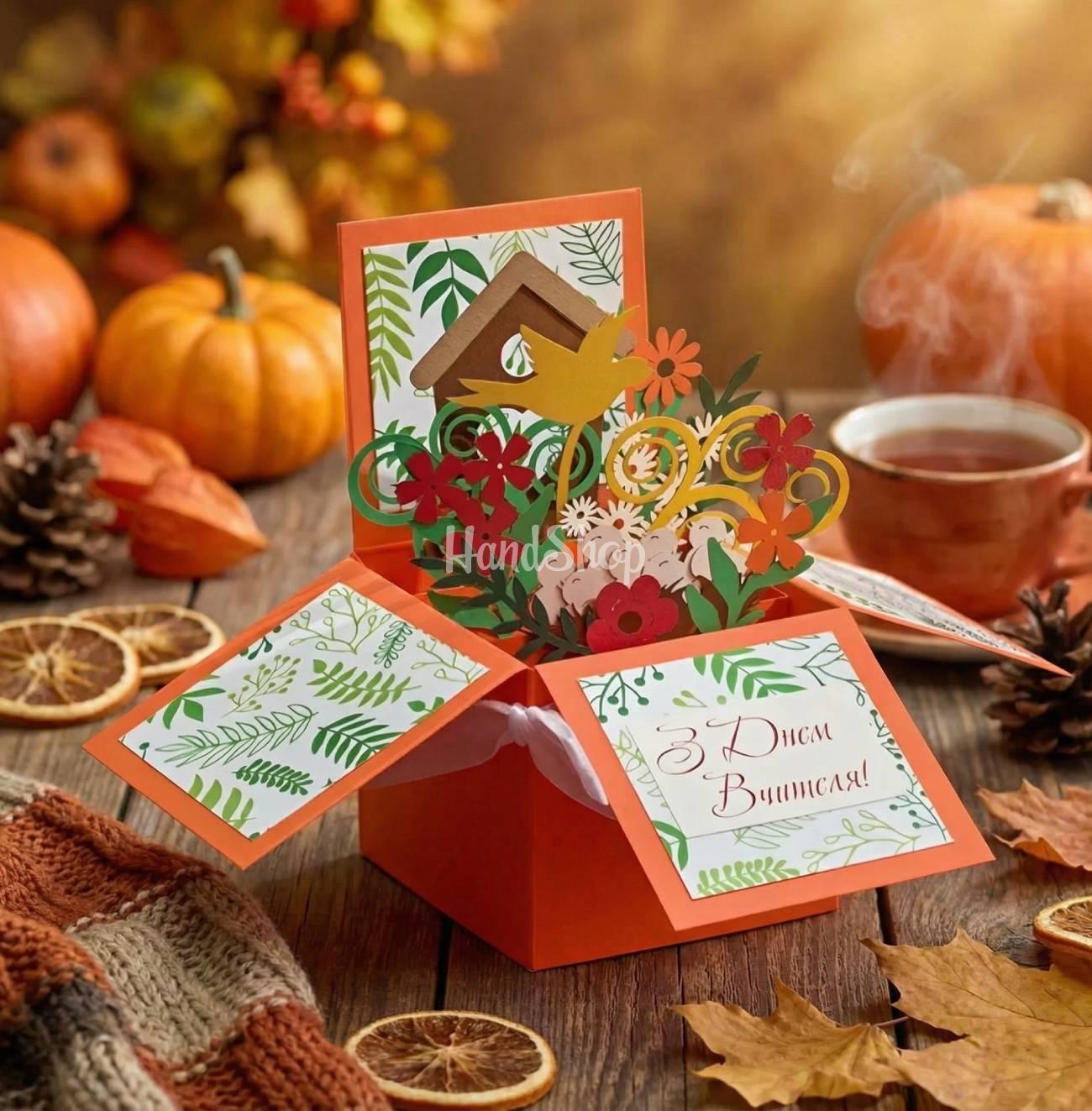 3d листівка коробочка з днем вчителя об'ємні квіти 3d листівка коробочка з днем вчителя об'ємні квіти