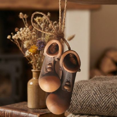Підвісний сувенір кераміка черевички ручної роботи