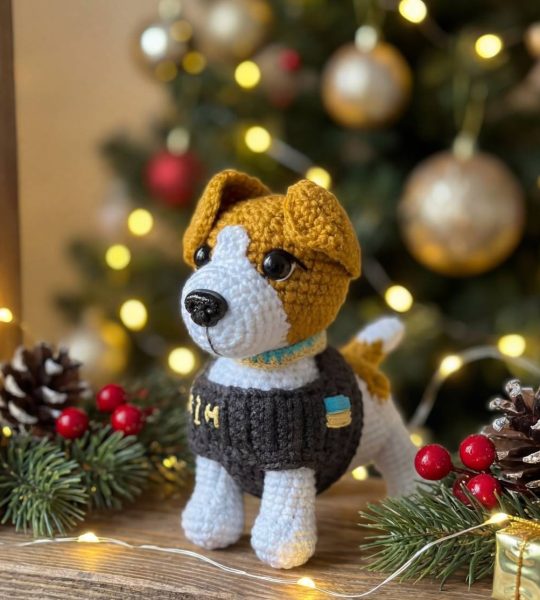 Маленька м’яка іграшка символ України пес Патрон 2026