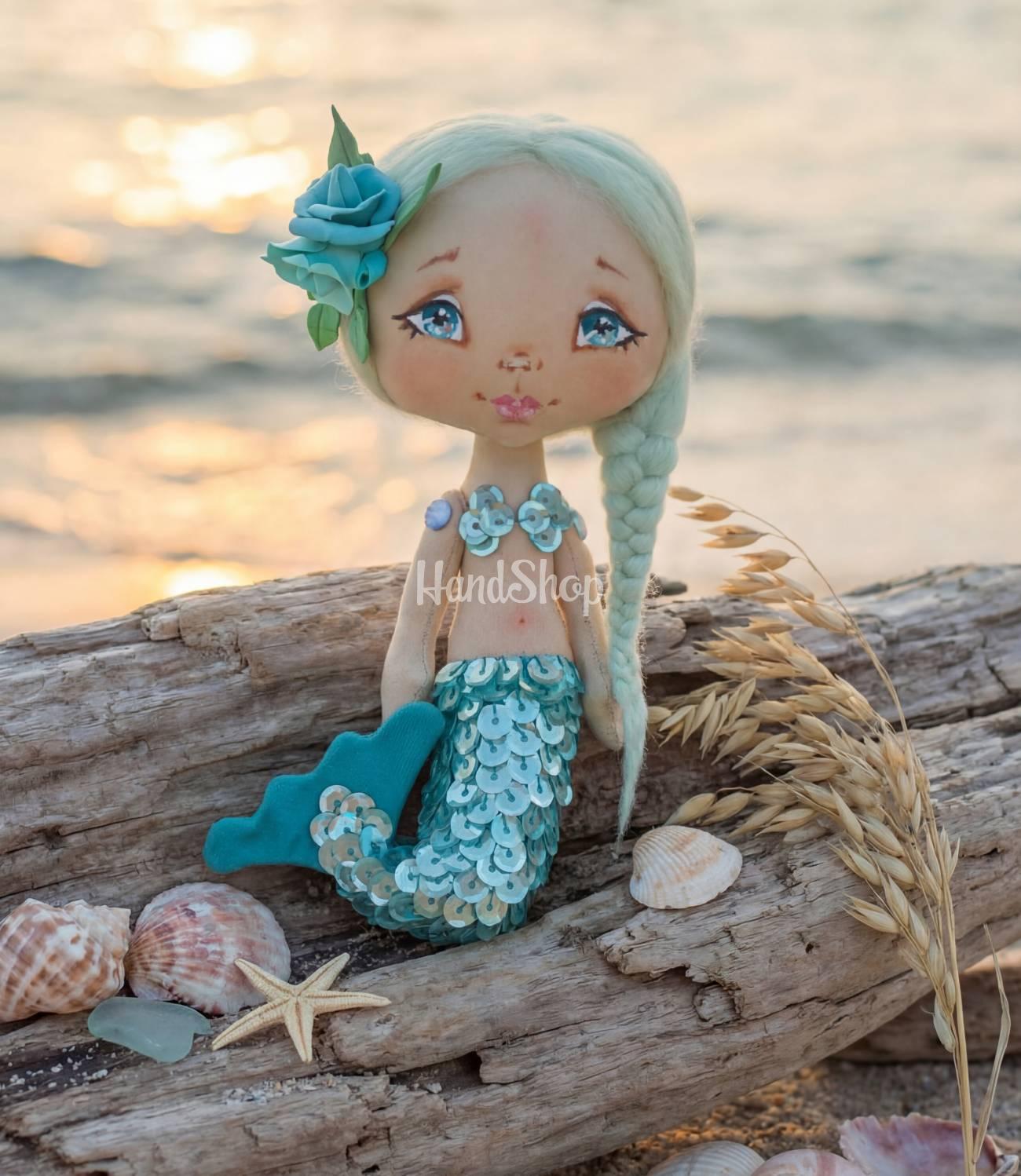 Інтер’єрна маленька лялька ігрова казкова русалка Інтер’єрна маленька лялька ігрова казкова русалка