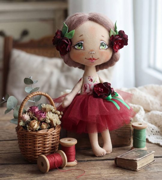 Сувенірна маленька лялька текстильна україночка 2026