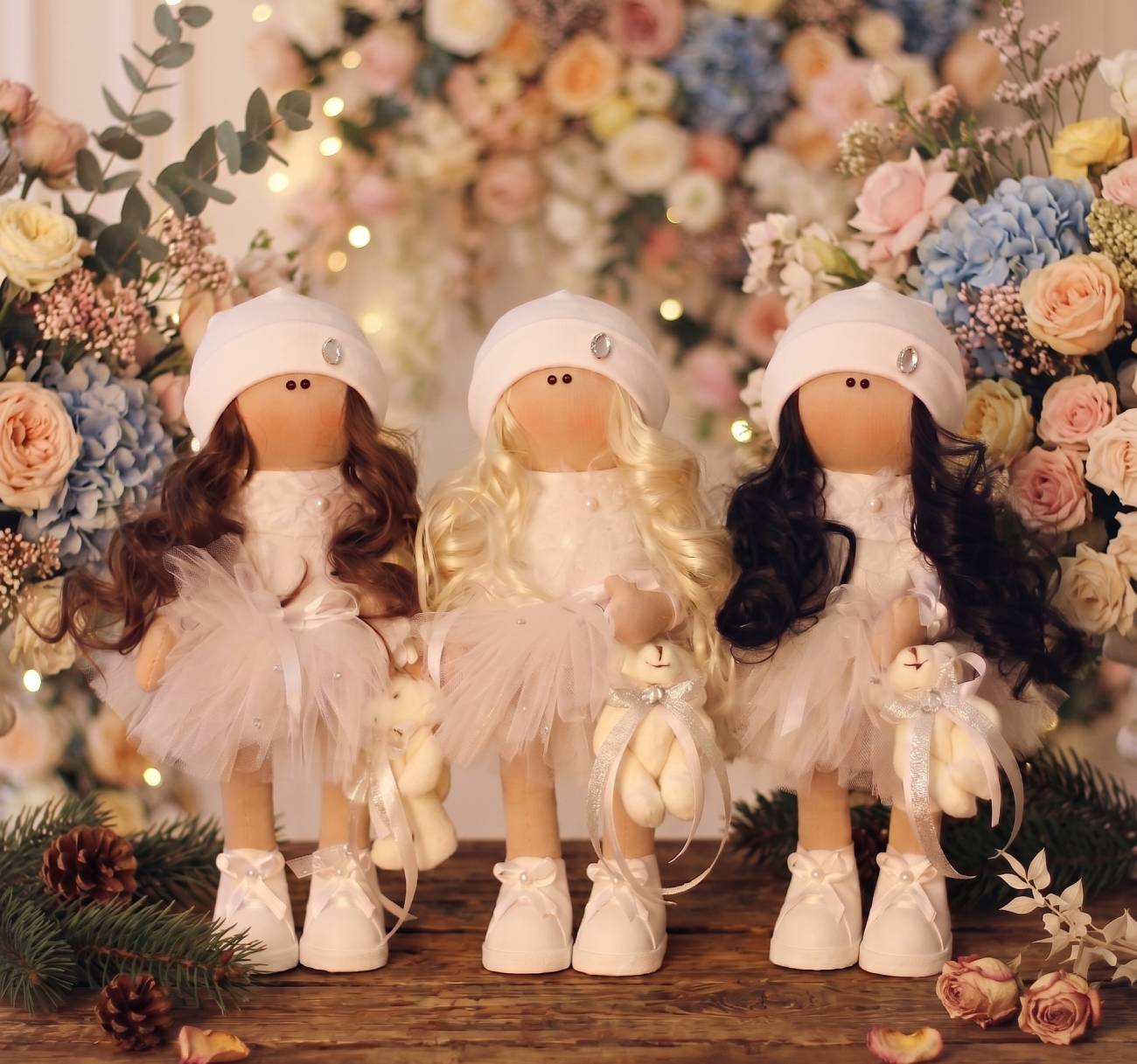 Ідеальний подарунок на випускний у садочок: авторська інтер’єрна тільда лялька для маленької модниці