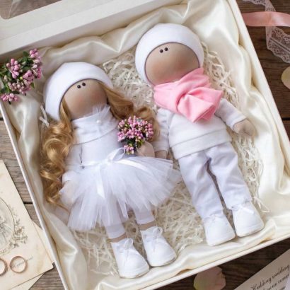 Авторські текстильні ляльки ручної роботи тільди пара